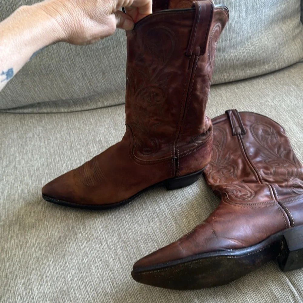 Dan Post leather Cowboy Boots size 10 - Picture 6 of 17